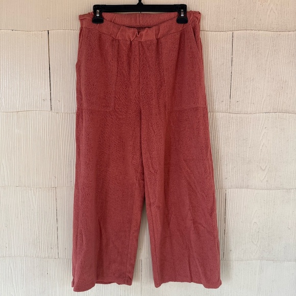 Madewell MWL Cozybrushed Straight Sweatpants 'Weathered Brick Orange' - Picture 1 of 5